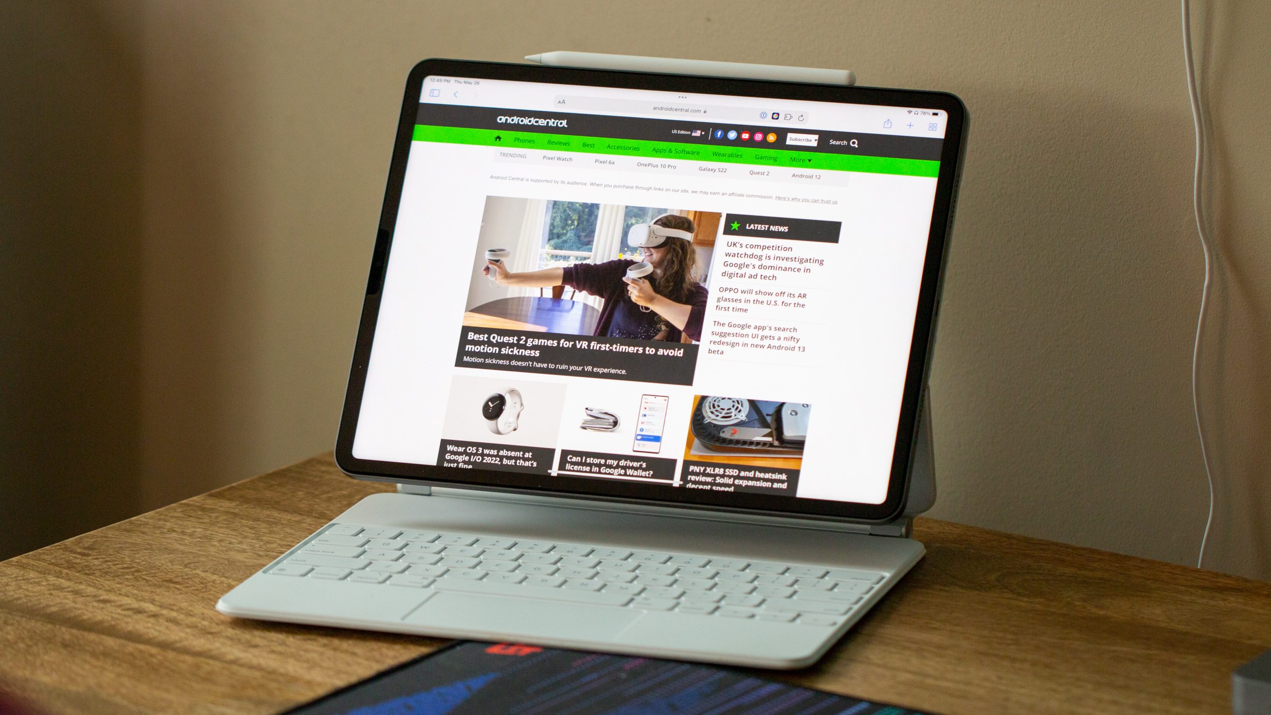 iPad Pro 12.9 (2021) with Magic Keyboard on Android Central